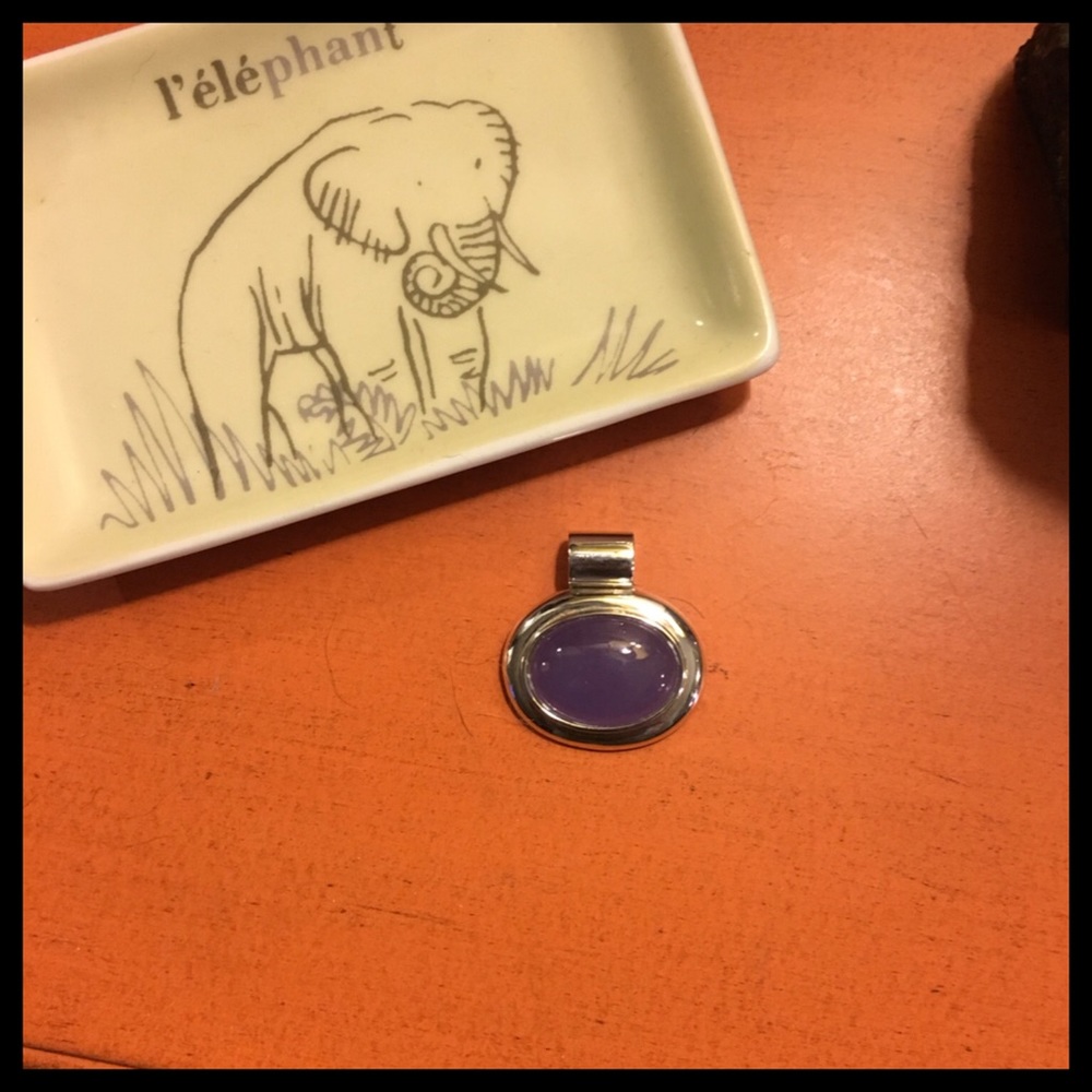 Nice .925 Pendant with Purple Stone